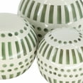 thumbnail image 4 of Sagebrook Home Set of 3 6/5/4" Orbs, Green, 4 of 7