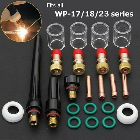 

RANMEI 23 Pcs TIG Torch Accessories Collet Gas Lens Welder Accessories For WP-17/18/26