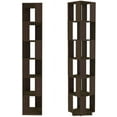 Ansley&HosHo Modern 6 Tier Bookcase, 360° Rotating Tall Shelf Unit