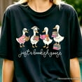 thumbnail image 2 of Just a Bookish Goose T-Shirt, Funny Nerdy Book Readers Tee for Bookworms, 2 of 8