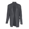 thumbnail image 2 of Cárdigan informal de manga larga para mujer, cárdigan de punto grueso con frente abierto, prendas de vestir Gris M Yuyangstore abrigo abrigo, 2 of 8