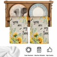 thumbnail image 5 of Summer Sunflower Kitchen Towels Set of 1, Vintage Floral Botanical Bee Country Absorbent Dish Towels for Kitchen, Microfiber Hand Towel, Quick Drying Tea Towel for Cleaning Decorative Dishcloths, 5 of 7