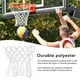 thumbnail image 3 of Redes De Baloncesto Duraderas, Reemplazo De Red De Baloncesto Blanca, Portátil, Fácil De Instalar, Nailon Antigolpes Para Gimnasio, 3 of 7