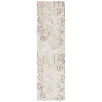SAFAVIEH Blossom Hadi Floral Runner Rug, Green/Ivory, 2'3" x 8'