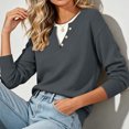 thumbnail image 5 of Fewfanhot Womens Sweaters Long Sleeve Pullover Dressy Outfits Loose Fit Business Casual Outfits Fall Fashion Clothes 2026, 5 of 8