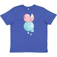 thumbnail image 3 of Inktastic Cute Axolotl Sitting on a Bubble Youth T-Shirt, 3 of 5