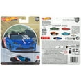 thumbnail image 4 of Alpine A110 Blue Metallic and Black with Graphics "Auto Strasse" Series Diecast Model Car by Hot Wheels, 4 of 4