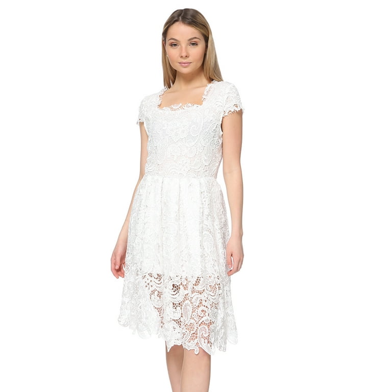 Romantically yours top crochet lace dress
