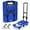 Blue, variant on Folding Hand Truck 500lbs, Portable Heavy Duty Dolly Cart, 6 Wheels Collapsible Luggage Cart with 2 Elastic Ropes - Compact Trolley Cart for Easy Moving - Ideal Hand Cart for Travel and More