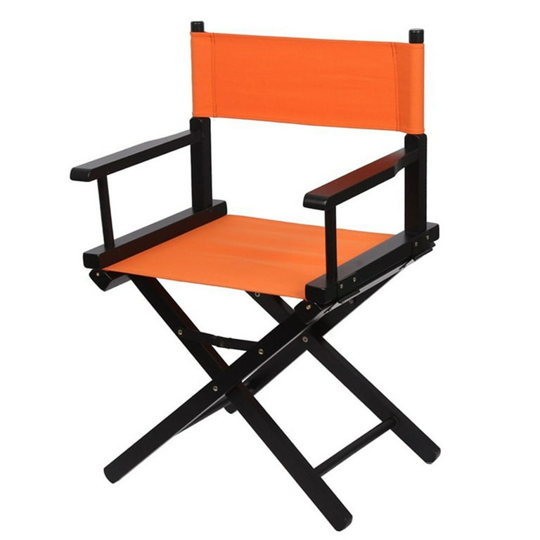 Fule 1 Set 3pcs Director Chair Canvas Replacement Cover 18.5x14.9 6.3x20.5 Inch Replacement Cover Canvas Orange Casual Directors Chair Cover Kit Replacement Canvas Seat and Back with Wood Stick Walmar...