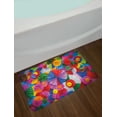 thumbnail image 2 of Colorful Bath Mat, Close Up Paper Formed Like Circular Origami Inspired Top View Picturesque, Plush Bathroom Decor Mat with Non Slip Backing, 29.5" X 17.5", Multicolor, by Ambesonne, 2 of 2