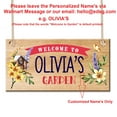 thumbnail image 2 of Personalized Wooden Hanging Garden Sign,  Welcome Sign Custom Gardener Name Sign for Garden Backyard Patio , Funny Outdoor Decorative, 2 of 8