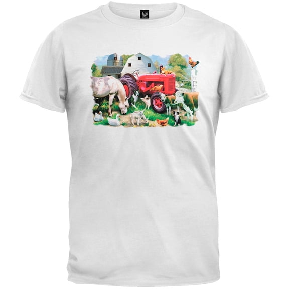 Meadow Farm White T-Shirt - 2X-Large
