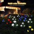 thumbnail image 4 of Solar LED Flower Lights for Outdoor Garden, Patio, Balcony - Waterproof IP44 - White (1 Pack), 4 of 5