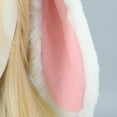 thumbnail image 5 of Jiibva Japanese Bowknot Plush Bunny Hair Hoop Ribbon Lace Lolita Rabbit Ears Headband Furry Cute Cosplay Hair Bands Head Accessories, 5 of 7