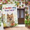 thumbnail image 2 of A Spoiled Dog Lives Here Flowers Spring Summer Garden Flag Alaskan Malmute Paws Home Decor Banner for Outside Yard 28 X 40 Inch Double Side, 2 of 6