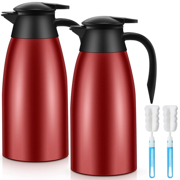 Jarra térmica para café Norme, 2 unidades, 2 litros, con aislamiento de acero inoxidable