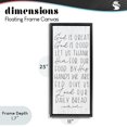 thumbnail image 4 of Stupell Industries Traditional God Is Great & Good Black Floating Frame Canvas Art, 11 x 25, by Lux + Me Designs, 4 of 8