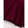 thumbnail image 5 of Miutii Kids Girls Mesh Splice Figure Ice Skating Dress Gymnastics Ballet Dance Leotard Competition Costume Tutu Skirt Burgundy 10, 5 of 7