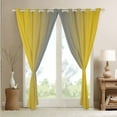 thumbnail image 4 of Erosebridal Gray and Yellow Curtains for Bedroom,Rainbow Ombre Blackout Curtains Aesthetic Living Room Decor,Gradient Colorful Curtains & Drapes Abstract Window Curtain 2 Panels 38"Wx45"L, 4 of 6