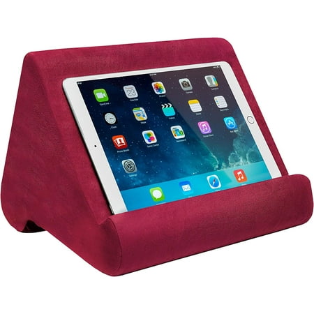 Ontel Pillow Pad Ultra Multi-Angle Soft Tablet Stand  Burgundy