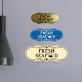 thumbnail image 2 of Designer Fresh Seafood Sign (Black) - Small, 2 of 5