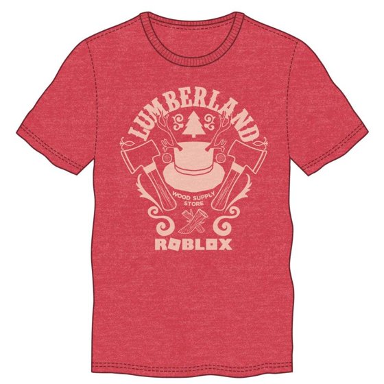 Lumberland Roblox Game Mens Red T Shirt Tee Shirt Gift X Large - 