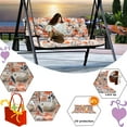 thumbnail image 2 of XXLYY Porch Swing Cushions, Waterproof Swing Replacement Cushions with Backrest and Ties, Garden Bench Seat Cushion, Outdoor Porch Patio Swing Non-Slip Chairs Pad, 2 of 6