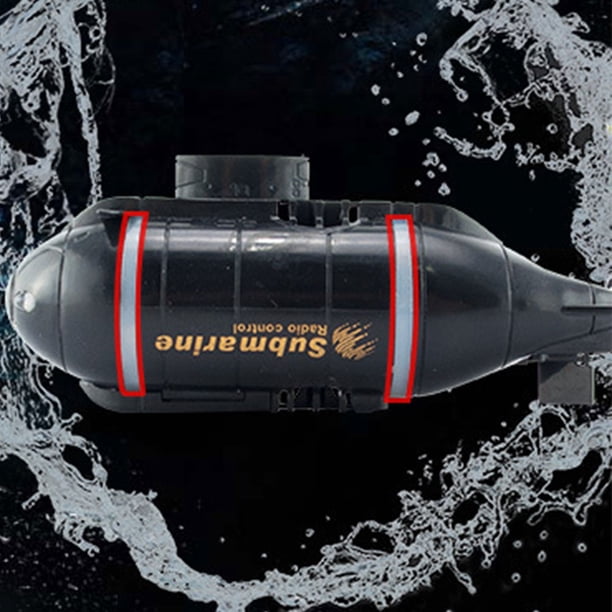 Sous-Marin Télécommandé 6CH Mini Nucléaire - Bateau RC Étanche Pour Piscine/Lac, Plonge Jusqu'à 1m, 10 Min Autonomie