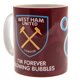 thumbnail image 1 of West Ham United FC - Taza Diseño Burbuja (Rojo Clarete, Azul Cielo), 1 of 3