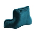 thumbnail image 2 of Home Soft Things Solid Light Faux Fur Bedrest Pillow - Deep Teal - 20" x 18" x 17", 2 of 5