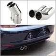thumbnail image 5 of Performance Upgrade Stainless Steel Dual Pipe Exhaust Tips for VW Golf 4, Bora, Jetta, 5 of 5