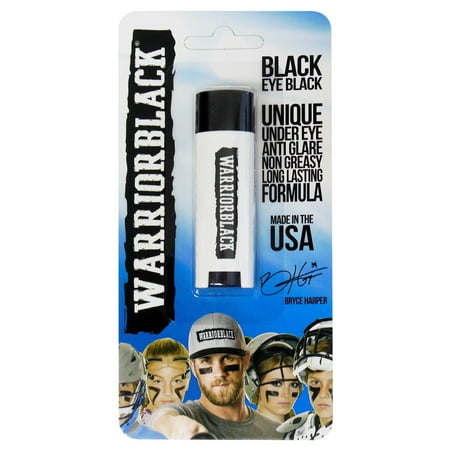 Warriorblack Eyeblack - Eye Black Stick - Black - Sports Anti-Glare - Baseball Softball