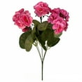 thumbnail image 2 of 13.8" Tall Geranium Faux Plants, Artificial Flowers with Realistic Blooms, UV Resistant Outdoor Decor, 8.5-inch Wide Fake Flowers for Garden & Patio, Bendable Stems, 2 of 6
