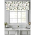 thumbnail image 4 of Spring Summer Floral Curtain Valances for Windows, Farmhouse Botanical Butterflies Kitchen Valance Window Treatment, Light Filtering Block Curtains for Bathroom/Bedroom/Living Room 54'' x 18'', 4 of 9