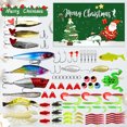 thumbnail image 2 of Juego Señuelos Pesca Calendario Adviento 78 Piezas Blandos Cucharas Minnow, 2 of 9