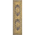 thumbnail image 1 of Unique Loom Medici Distressed Medallion Rug 2' 7 x 10' Runner Gray/Gold, 1 of 2