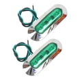 thumbnail image 4 of Dickly 2 Pieces Truck Side Marker Lights Accessories Waterproof Professional Universial Green, 4 of 8