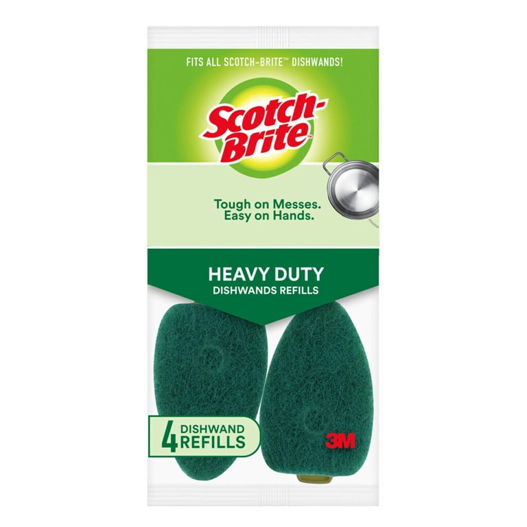 Scotch-Brite Heavy Duty Dishwand Refill Heads, 4 Pack photo 1