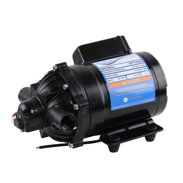 Bomba de diafragma Everflo EF7000-BOX 7.0 GPM 12V 1/2 FNPT