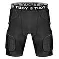 thumbnail image 1 of Gaine de Football Rembourrée pour Hommes Compression 5-Tapis Intégrés avec Protège-Cuisse pour Football Baseball, 1 of 4