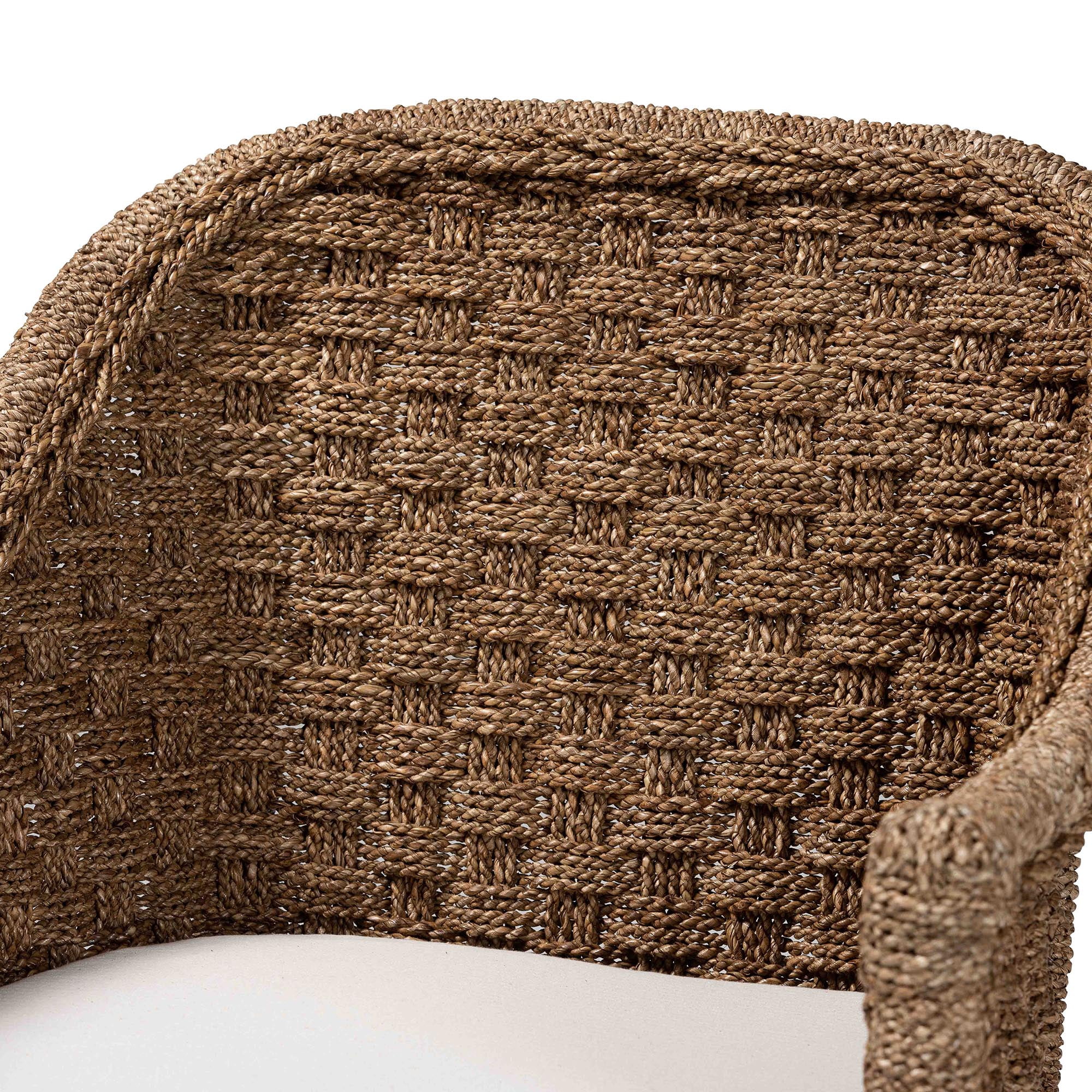 bali & pari Luis Boho Arm Chair, Natural Seagrass