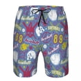 thumbnail image 2 of Mens Swimming Shorts Swimwear Baseball And Softball Skull Color Sport Pattern Trunks Swimsuit Beach Wear Boardshorts, 2 of 6