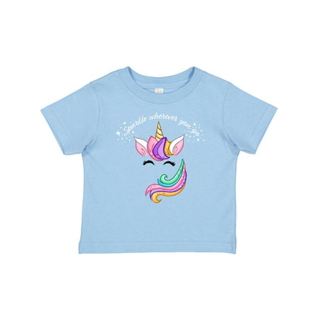 

Inktastic Sparkle Wherever You Go Magical Rainbow Unicorn Gift Baby Boy or Baby Girl T-Shirt