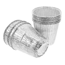 Worgeous 10 Pcs Dryer Disposable Tin Foil Paper 12.00X12.00X11.50CM Silver