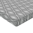 thumbnail image 2 of Ambesonne Victorian Fitted Sheet, Dual Linked Bound, Queen Size, White, 2 of 3