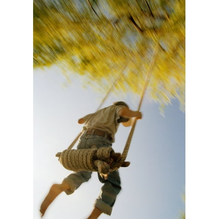 Fv3593 Natural Moments Photography Boy On Swing Canvas Art