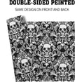thumbnail image 5 of Gothic Skull Placemats, Halloween Skeleton Decorative Linen Place Mat, Spooky Day of The Dead Table Mats for Kitchen Dining, Heat Resistant Non Slip, Set of 4, 12"x18", 5 of 6