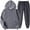 dark gray, variant on Unisex Two Piece Set Casual Tracksuit Running Sportswear 2025 Fall Winter Sets Clearance Outfits Men's And Women's Long Sleeve Pullover Hoodies Sweatshirt Sweatpants Suit