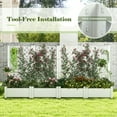 thumbnail image 5 of Aimee Lii Outdoor Planter Box Self-Watering Raised Garden Bed Trellis with Water Level Indicator, Garden Beds Outdoor for Vegetables, Flowers, Herbs-White, 5 of 10